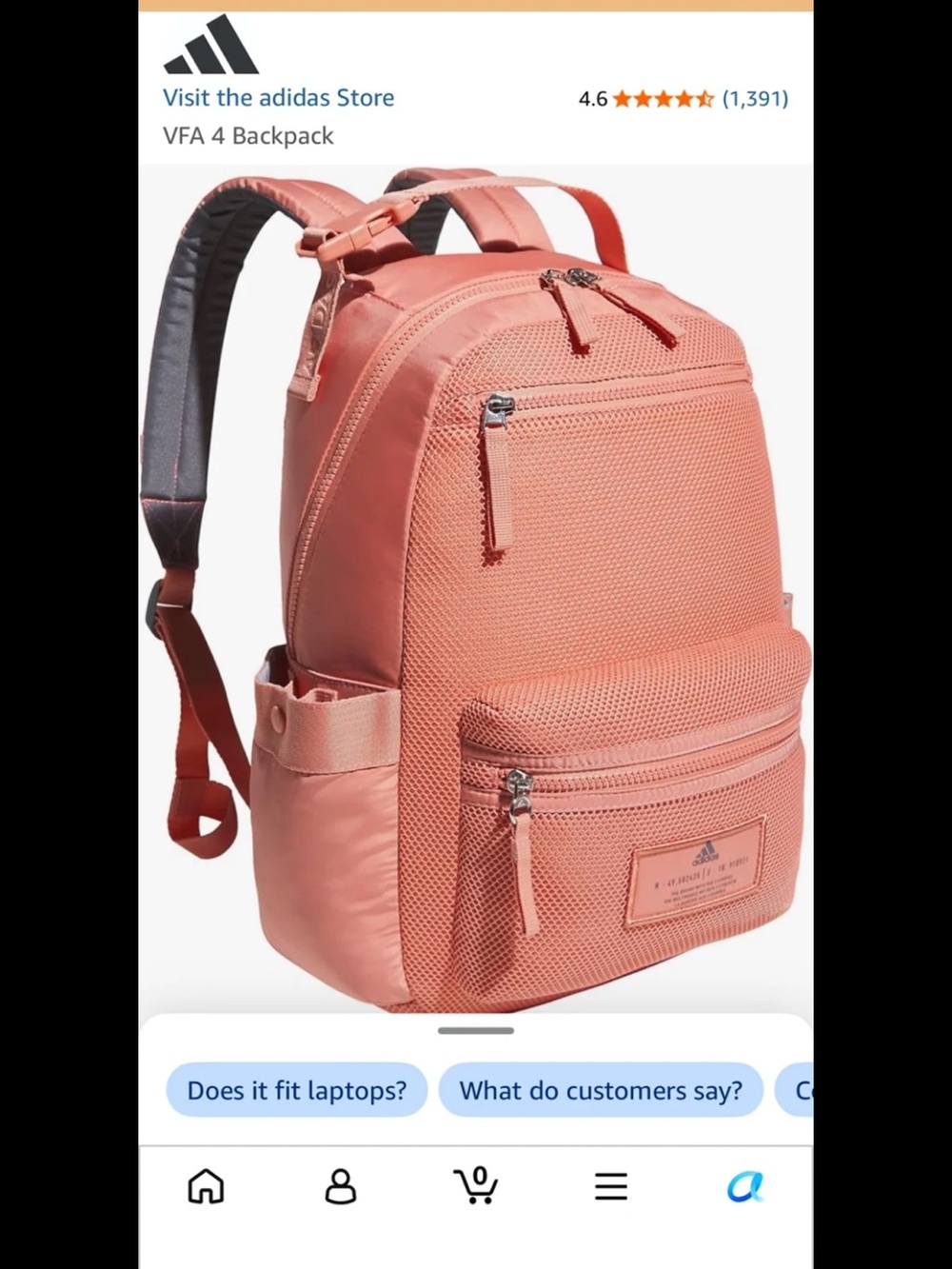 Adidas VFA 4 Mid Size Backpack - Picture 2 of 6